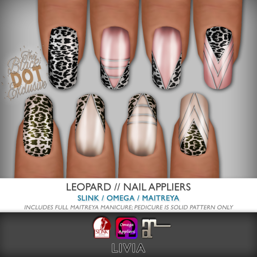LIVIA Leopard Nails [Black Dot Exclusive]